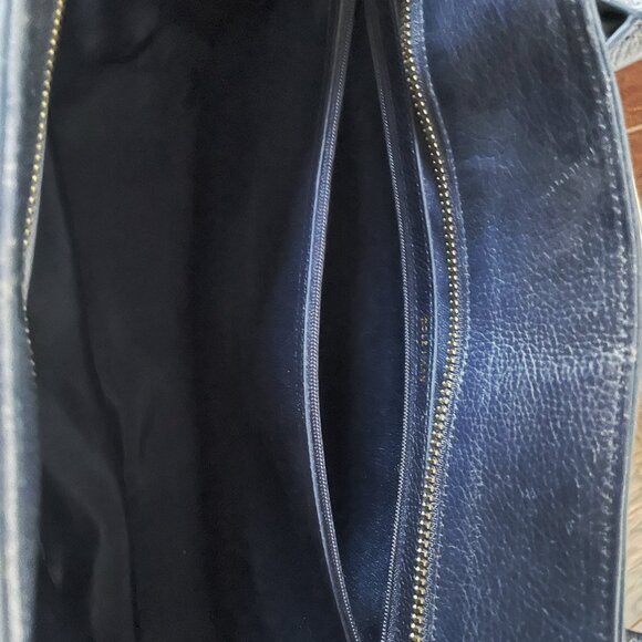Colehaan Tote Bag, 100% Genuine Leather - Navy - Picture 4 of 6